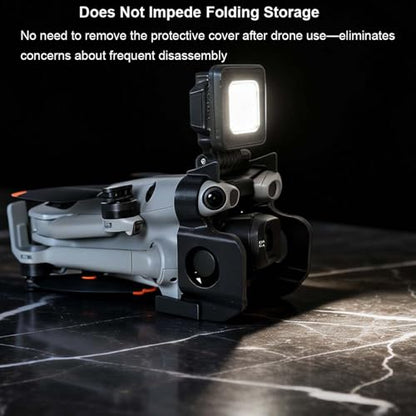 2-in-1 Night Flying Light With Gimbal Bumper Guard for DJI Mini 5 Pro Drone, Anti-Collision Protective Cover Gimbal Protector Navigation Light with 3 Lighting Modes for Night Flying