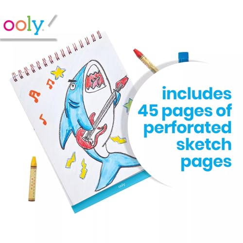 Ooly Sketch and Show Standing Sketchbook, 45 Pages – Awesome Doodles - color: Awesome Doodles
