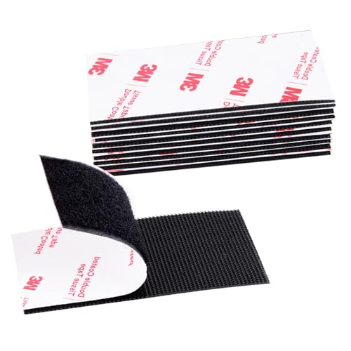 Hook and Loop Tape 2in x 4in 10 Pairs, Mounting Tape Heavy Duty Adhesion - size: 2in×4in