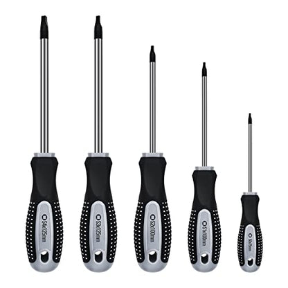 Narwhal Robertson Square Head Screwdriver Set (5 Pack in the Following Sizes: #0, #1, #2, #3, and #4) Forged Steel with Magnetic Tips & Soft Ergonomic Handle - style: Square