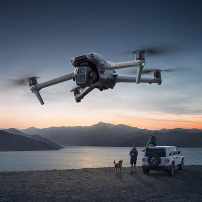 DJI Air 3S Fly More Combo (RC 2 Screen Remote Control) Drone with 1" CMOS Wide-Angle & Medium Tele Camera, 4K/60fps, Omnidirectional Sensing, Smart RTH & 3 Battery Bundle with Deco Gear Accessories