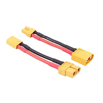4pcs XT30 XT-30 to XT60 XT-60 Male Female RC Connector Adapter with 16awg 5cm(C84-4)
