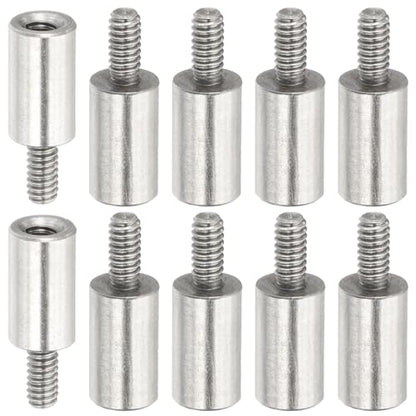 PATIKIL 10 Pcs M2x9+4mm Stainless Steel Standoff Extension Posts Screws,Metric Male Female Thread Adapters Spacer for PCB,Quadcopter Drone,Computer & Circuit Board Assortment Kit - size: M2x9+4mm