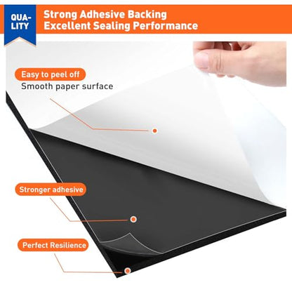 MAGZO Adhesive Sponge Neoprene Foam Padding, 1/8" Thick x 12" x 59" - size: 59In*12In*1/8In