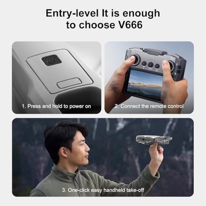 RC Drone with HD Camera for Adults Beginners, FPV Drones with Screen on Controller, Brushless Motor, Intelligent Flight, Gesture Control, 3D Flip, One Key Start, Optical Flow Positioning, Headless Mode, Remote Control RC Quadcopter Beginner-Friendly Aeria