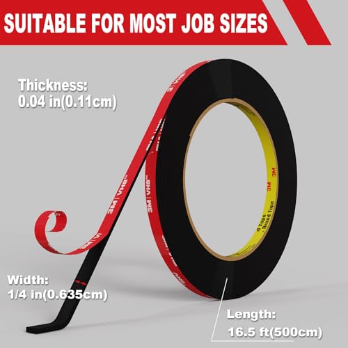 tapify Double Sided Tape Heavy Duty 1/4 in x 16.5F - size: 1/4 IN x16.5FT