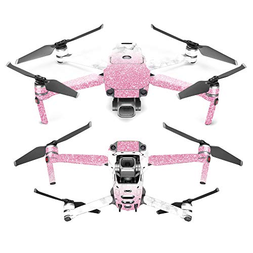 MightySkins Skin Compatible with DJI Mavic 2 Pro and Zoom - Marble Glitz | Protective, Durable, and Unique Vinyl Decal wrap Cover | Easy to Apply, Remove, and Change Styles | Made in The USA - color: Marble Glitz