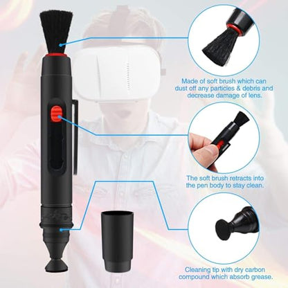 Cleaning Tools Compatible with Vision Pro, Quest 3, Quest 2, Rift S, HTC Vive, PS4 VR Headset, Drone, Cameras, Optical Lens, Lens Cleaning Kit