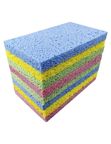 8-Pack Pop-Up Cellulose Sponges – Large, Compressed, Eco-Friendly & Plastic-Free for Kitchen, Bathroom & Home - style: Pop Up Large 8 Pack