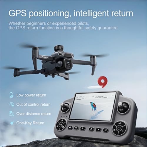 GPS Drone with 4K Camera for Adults, Obstacle Avoidance, Under 249g