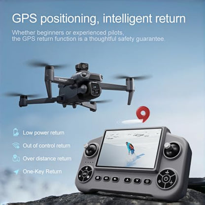 GPS Drone with 4K Camera for Adults, Obstacle Avoidance, Under 249g