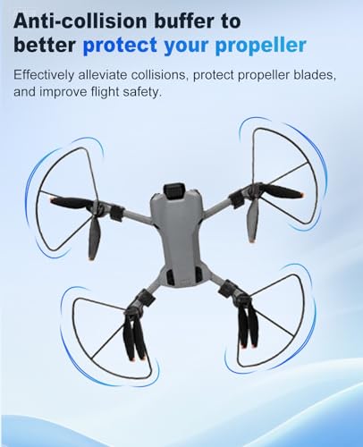 [4pack+4pack] Propellers for DJI Mini 5 Pro,NOUKAJU Protective Cover Drone Propeller Blades,Replacement Propeller Blades,Anti-Collision,Propellers Guard for DJI Mini 5 Pro(Black)