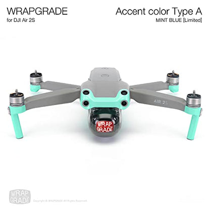 Wrapgrade Skin Compatible with DJI Air 2S | Accent Color A (Mint Blue) - color: Mint Blue