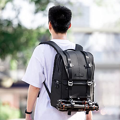 K&F CONCEPT Camera Backpack, 20L Camera Bags for Photographers - color: 02-black