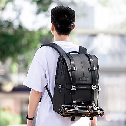 K&F CONCEPT Camera Backpack, 20L Camera Bags for Photographers - color: 02-black