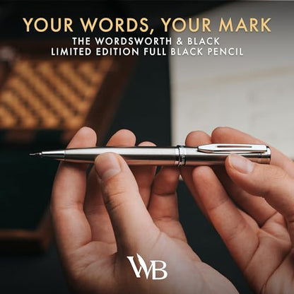 Wordsworth & Black Luxury Metal Mechanical Pencil 0.7mm for Writing, Silver - color: Silver Chrome