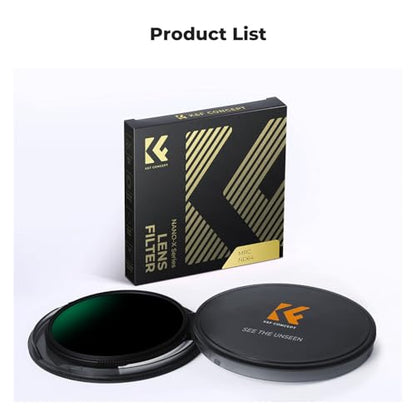 K&F CONCEPT 58mm ND64 ND Lens Filter (6-Stop Fixed Neutral Density Filter) - size: 58mm