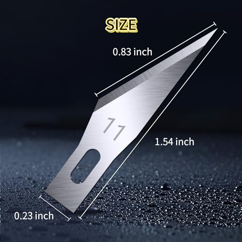 DIYSELF 200 PCS Exacto Knife Blades #11, High-Carbon Exacto Blades Refills - size: 200 Pack