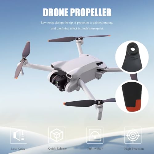 Mini 3 Propellers Replacement Kit, 32pcs Propellers Fit for DJI Mini 3, Low-Noise Drone Flying Quick Release Blades Props Set