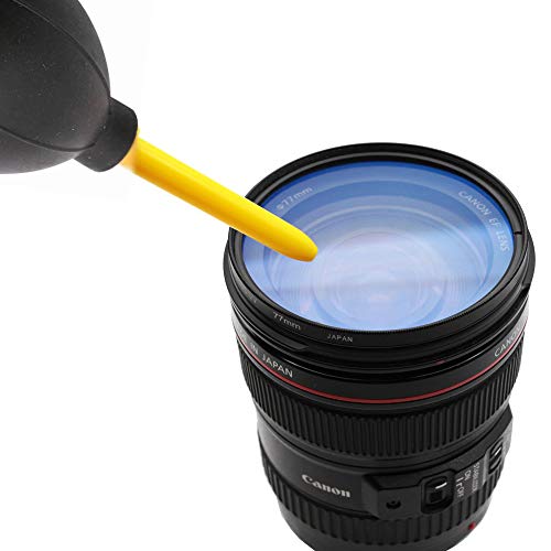Dust Cleaner Kit Strong Cleaning Air Blower + Soft Brush Blower for Camera & Camcorder, Lens, LCD Screens, etc + Microfiber Cloth