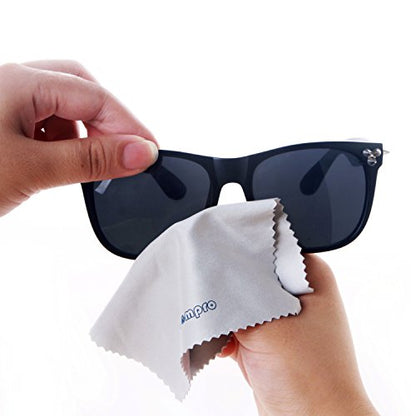 Wisdompro 12-Pack 4.75x4.75 Microfiber Cleaning Cloth for Lens & Screen - size: 4-3/4 x 4-3/4 Inch