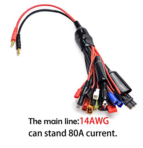 Readytosky 19 in 1 Lipo Battery Charger Adapter Convert Cable
