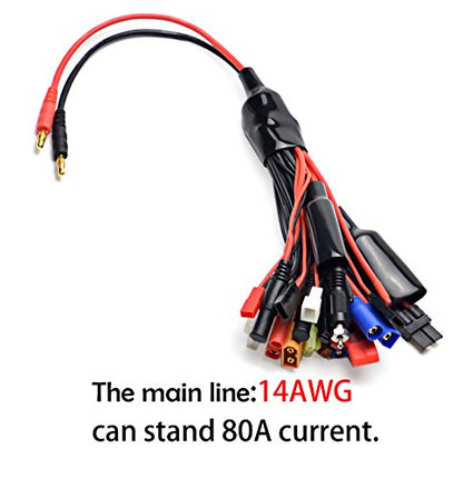 Readytosky 19 in 1 Lipo Battery Charger Adapter Convert Cable