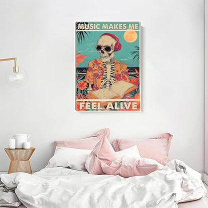 Skull Diamond Art Kits for Adults Funny Diamond Painting Kit for Beginner - color: DP03292
