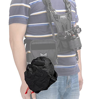 FOMITO Camera Rain Cover Coat Storage Bag Protector Rainproof Waterproof for Canon Nikon Sony