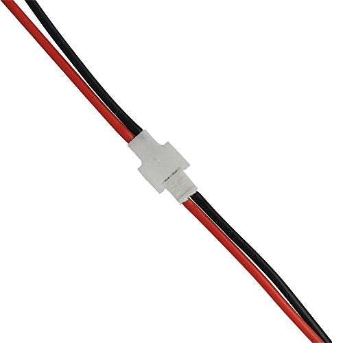 10 Pairs 1S 2-Pin 2.0mm Pitch Connector Cable Male and Female Plug for RC Drone and Remote Control Device