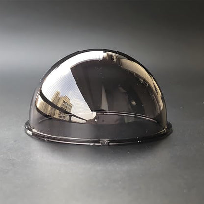 3.3 Inch Small Smoke Colored Dome Cover Waterproof Rainproof Polycarbonate Security CCTV Camera Protective Cover Plexiglass Replacement Camera Lens Cap - color: 85x45mm Smoke