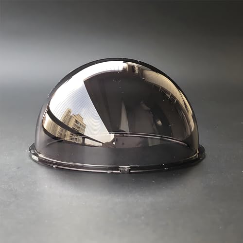 3.3 Inch Small Smoke Colored Dome Cover Waterproof Rainproof Polycarbonate Security CCTV Camera Protective Cover Plexiglass Replacement Camera Lens Cap - color: 85x45mm Smoke