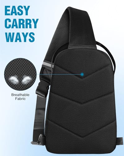 PEKREWS Crossbody Case for DJI Mini 3/4 Pro, RC 2/RC-N3/N2/N1 Controller - color: Black