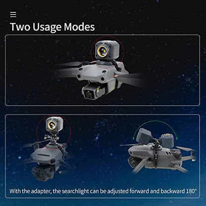 Hanatora Drone Night Flight Lights for DJI Air 3S 3 2S,Mavic 3/2,Air 2,Pro