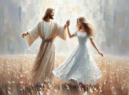 Jesus Paint by Numbers Kit for Adults Framed Canvas 12X16 in, Frameworkless - color: YH02821