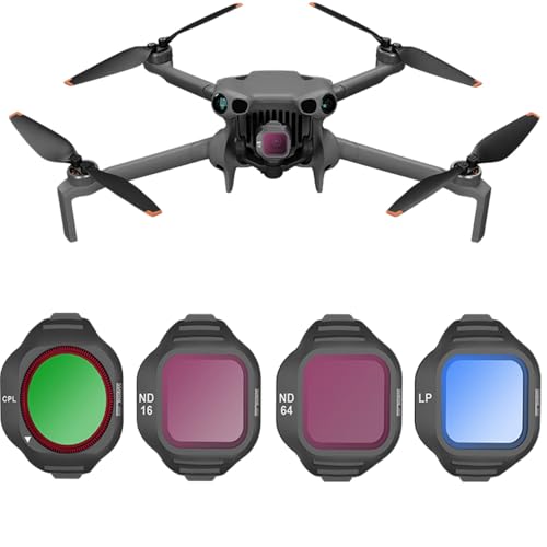 Coyktonty Filter/Lens Filter Set for DJI Mini 5 Pro,Optical Glass High Light Transmittance Multi-Layer Coating Waterproof Scratch-Resistant and dust-Proof (CPL+ND16+64+Night) - color: CPL+ND16+64+NIGHT