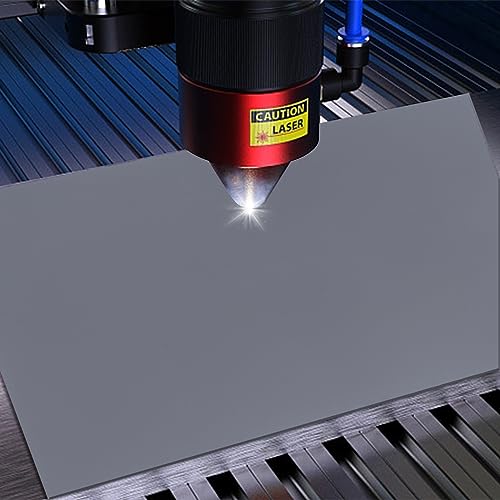 2 PCS Rubber Stamp Sheets for Laser Engraving Machine (Light Gray) - color: Light Gray