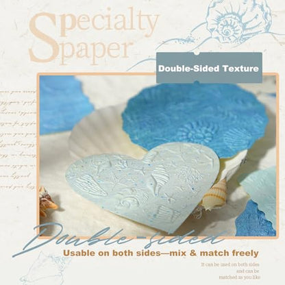 80 Sheets Textured Collage Paper for Scrapbooking and Journaling - color: Fleeting Shadows