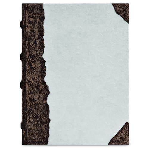 LEATHER VILLAGE Leatherbound Notebook Journal, Slate Grey 8x6. - color: Grey, size: 8 inches X 6 inches