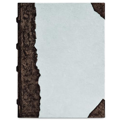 LEATHER VILLAGE Leatherbound Notebook Journal, Slate Grey 8x6. - color: Grey, size: 8 inches X 6 inches