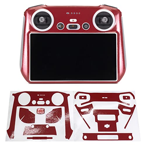 WRAPGRADE Skin Stickers Compatible with DJI RC (Japan RED) - color: JAPAN RED
