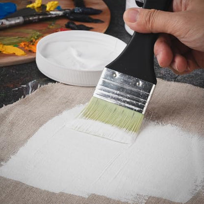 PHOENIX White Gesso Primer - 16.9 Fl oz. / 500ml White Gesso for Canvas Surface Prep Medium for Oil Acrylic Paints