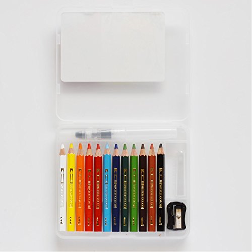 Mitsubishi Pencils UWCNCS12C1 Watercolor Pencils, Uniwater Color Compact, 12 Colors, Chapter 1 - style: Chapter 1
