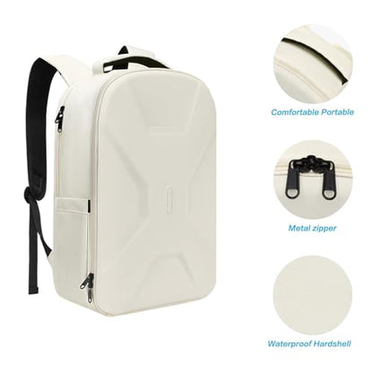 MOSISO 15.6-16 inch 35L Laptop Backpack with USB Charging Port - color: Beige