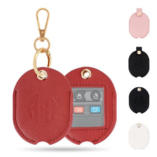 Leather Remote Key Fob Sleeve for Broken Car Key Loop Replacement - color: Brown 02, Extra Large
