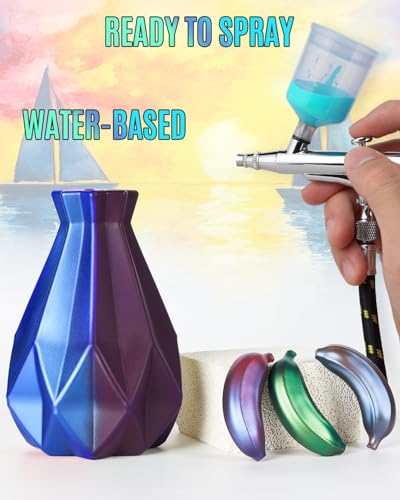 Roizefar Airbrush Paint, 36 Colors with 4.05 fl oz Thinner & Cleaner