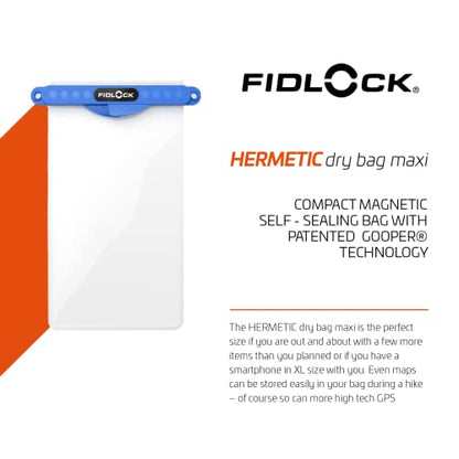 FIDLOCK Hermetic Dry Bag Flexible Magnetic Bag, Multi, Blue - color: Blue, size: Multi