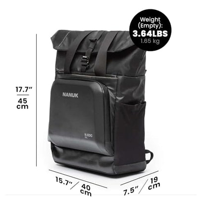 NANUK N-EDC 20L Tote Bag – Water-Resistant Laptop Backpack for Work Travel and Everyday Carry – Convertible Carry-On –Versatile Design, TSA-Ready, Smart Organization – Black - style: N-edc 20l -Black