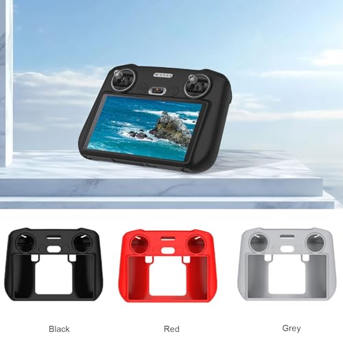 RC Protective Silicone Cover for DJI RC Drone Remote Controller, Anti-Glare Screen Shade & Shockproof Case Controller Accessories,Compatible with DJI Mavic 3/DJI Mavic 3 Cine/DJI Mini 3 Pro - color: Black, style: RC Remote Controller