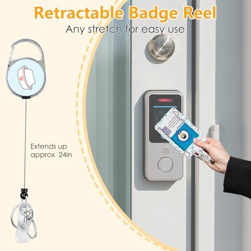 Nurse ID Badge Holder with Lanyard, Funny Docter Retractable Reel Clip - color: Nurse-blue